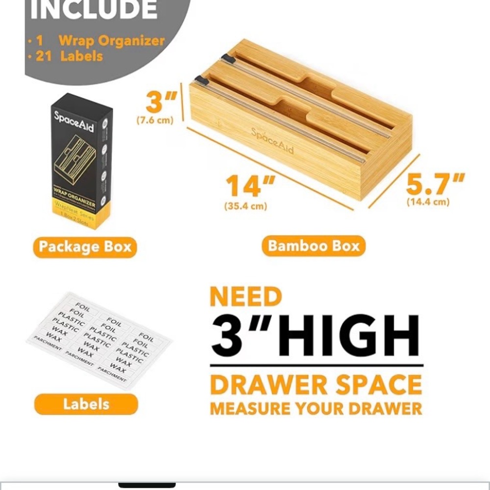 New Bamboo Wrap and foli Organizer